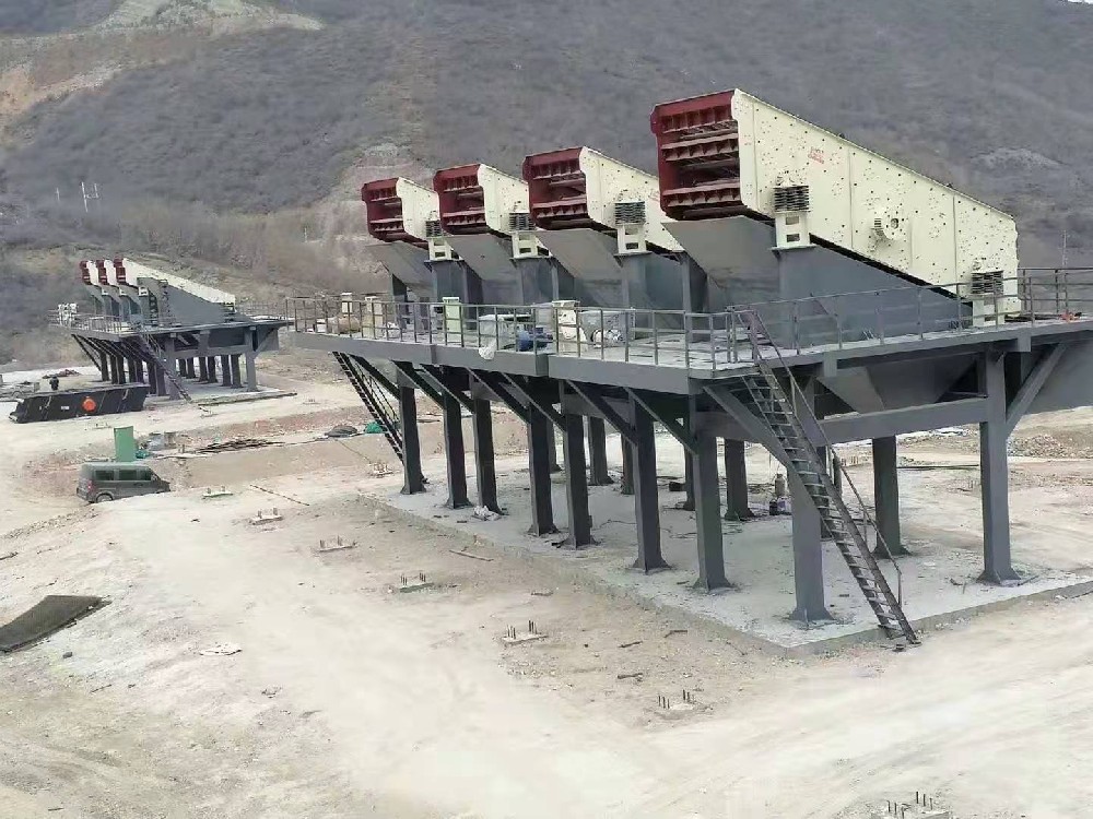 聚元机械承建安徽绩溪砂石线生产现场